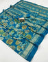 Vasthrlay Georgette Beautiful Aquablue