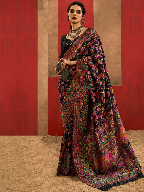 Vasthrlay Paithani Unstitched Elegant Traditional Saree
