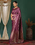 Vasthrlay Maroon Traditional Unstitched Saree