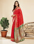 Vasthrlay Paithani Jacquard Unstitched Pink Saree