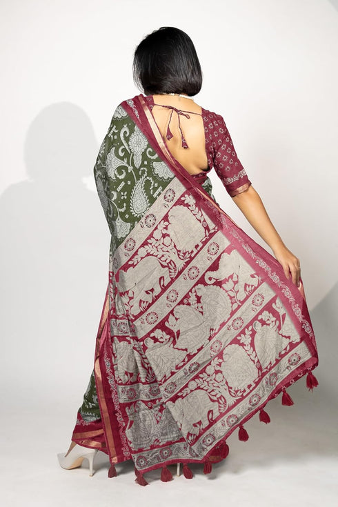 Vasthrlay Fashion Viscose Printed Ethnic Wear