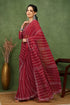 Vasthrlay Fashion Georgette Stripes Navy Ethnic Wear