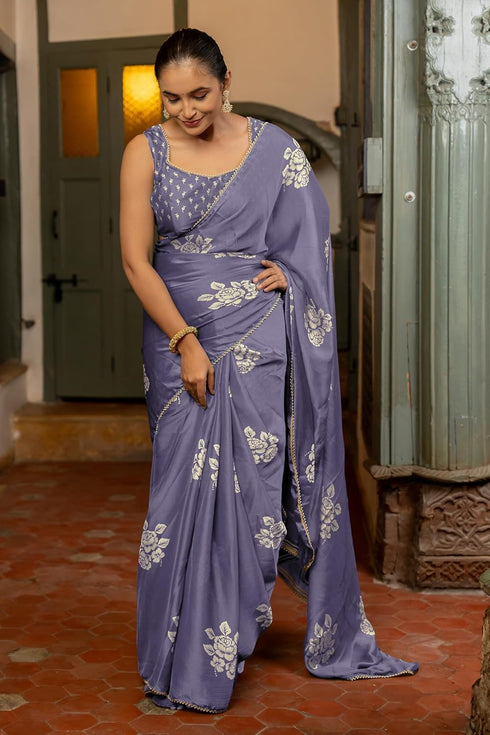 Vasthrlay Fashion Chiffon Printed Ethnic Wear