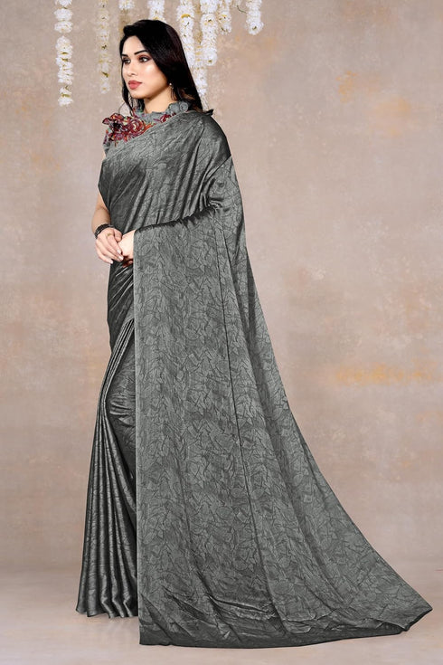 Vasthrlay Fashion Georgette Abstract Dusty Ethnic Wear