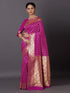 Vasthrlay Jacquard Unstitch Purple Ethnic Wear