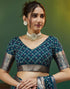 Vasthrlay Bandhani Printed Unstitched Red Saree