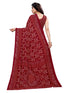 Vasthrlay Georgette Bandhani Printed Maroon Saree