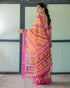 Vasthrlay Floral Printed Tassels Saree