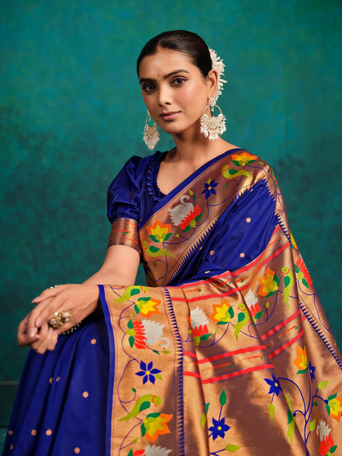 Vasthrlay Paithani Woven Saree