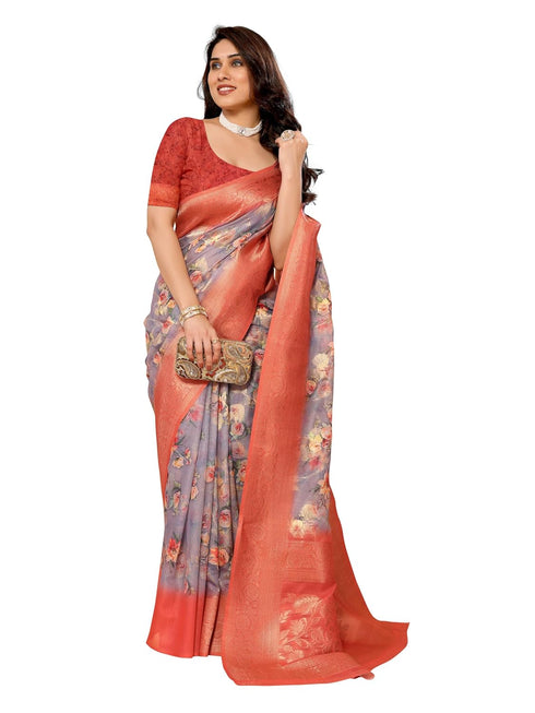 VasthrlayBarbari Jacquard Unstitched Grey Free Ethnic Wear
