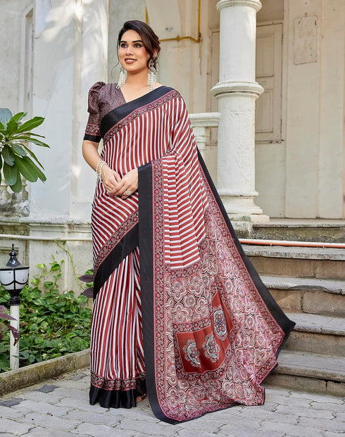 Vasthrlay Abstract Pattern Printed Az Ys Pratika Ethnic Wear