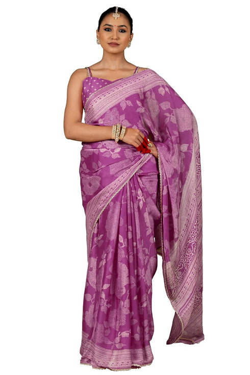 Vasthrlay Fashion Chiffon Georgette Green Ethnic Wear
