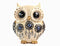 The Spiritual Living Owl Statue for Good Luck II Aesthetic Resin Owl Art Figure Showpiece