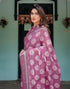 Vasthrlay Womens Printed Unstitched Light Green Saree