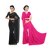 VasthrlayGeorgette Unstitched Black Pink Free Ethnic Wear