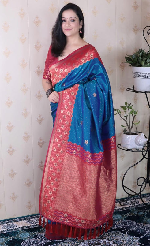 Vasthrlay Kanjivaram Unstitched Blouse Ethnic Wear