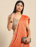 Vasthrlay Crushed Polycotton Unstitched Rust Ethnic Wear