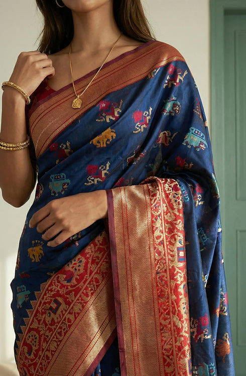 Vasthrlay Cotton Unstitched Saree