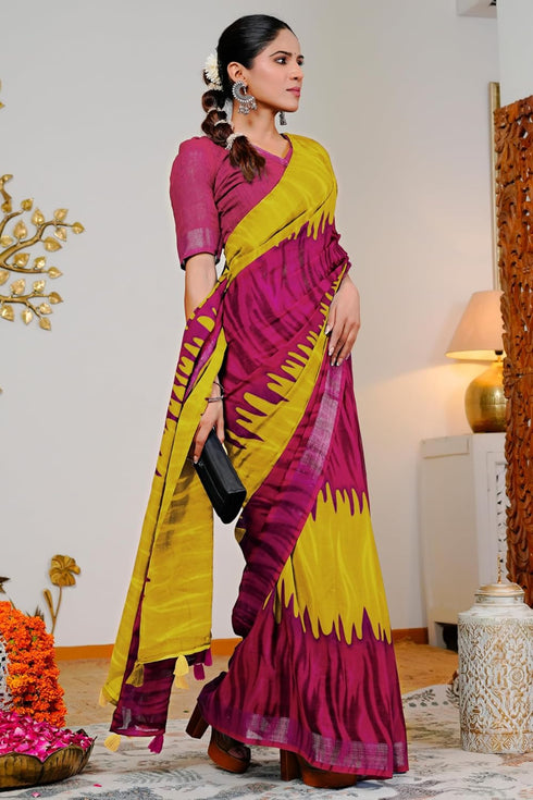 Vasthrlay Fashion Cotton Printed Dusty Ethnic Wear