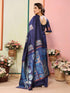 VasthrlayKanjivaram Banarasi Unstitched Mustard Free Ethnic Wear