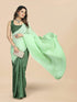 Vasthrlay Crushed Pleated Unstitched Yellow Free Ethnic Wear