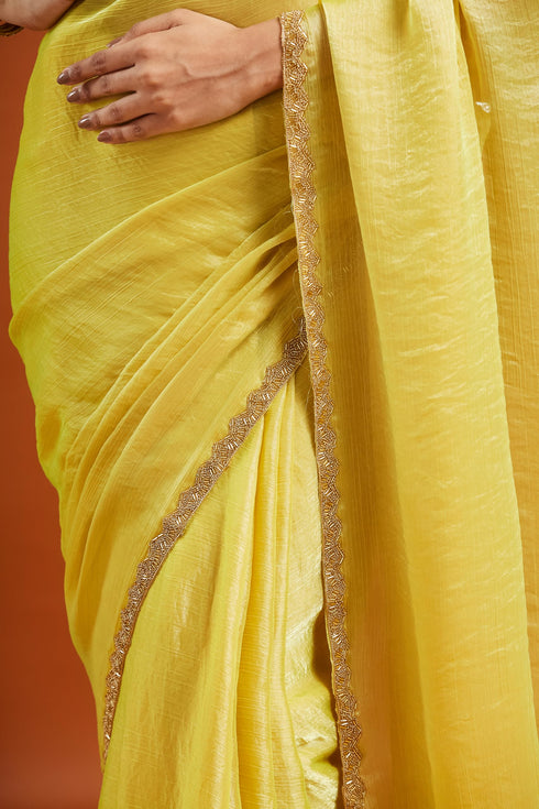 Vasthrlay Border Unstitched Saree