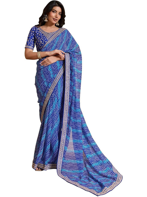 Vasthrlay Embroidered Embellished Wedding Saree