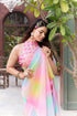 Vasthrlay Georgette Sequence White Ethnic Wear