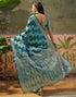 Vasthrlay Kanjivaram Jacquard Unstitched Pink Saree