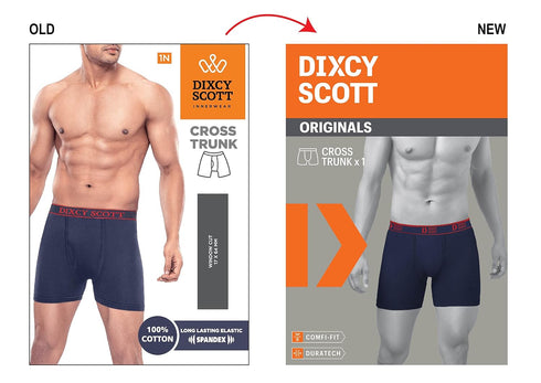 Dixcy Scott Cotton Men's Titan Trunk Asstd-P3 Regulart Fit Solid (8907727231231_Assorted_2Xl)