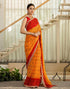 Vasthrlay Georgette Embroidery Unstitched Yellow Saree
