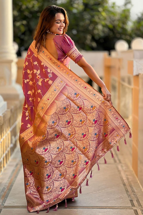Vasthrlay Kanjivaram Handloom Golden Ethnic Wear