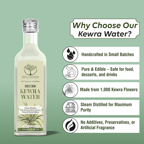 Mitti Essentials Edible Kewra Water