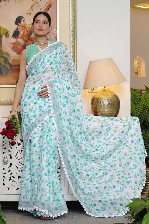 Vasthrlay Fashion Chevron Printed Ethnic Wear