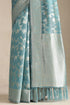 Vasthrlay Turquoise Tussar Design