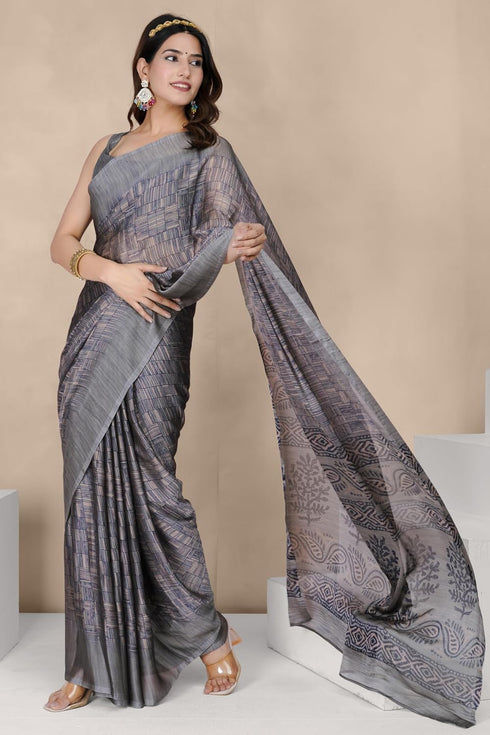 Vasthrlay Fashion Chiffon Printed Ethnic Wear