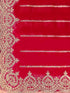 Vasthrlay Shimmer Embroidery Olive Saree
