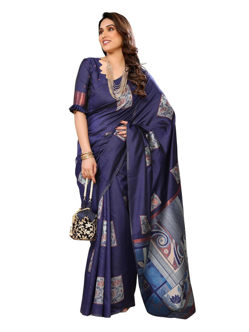 VasthrlayKanjivaram Banarasi Unstitched Mustard Free Ethnic Wear