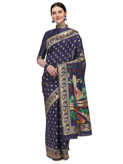 Vasthrlay Banarasi Jacquard Weaving Saree