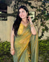 VasthrlayBoarder Unstitched Chhaavay Mustard Free Ethnic Wear