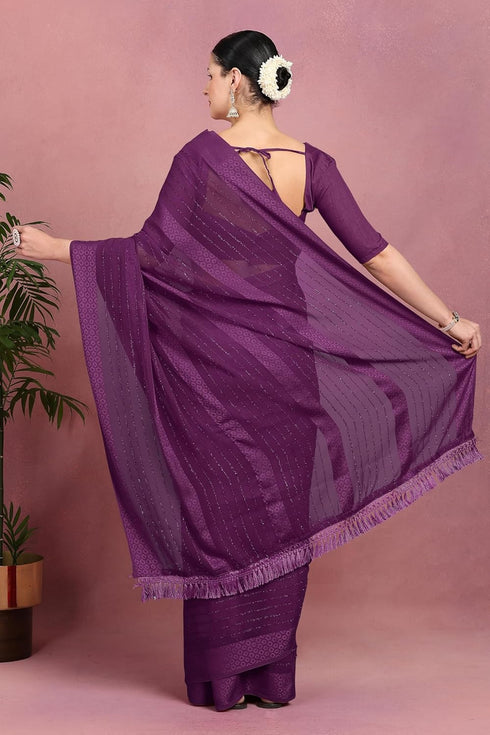Vasthrlay Fashion Georgette Green Ethnic Wear