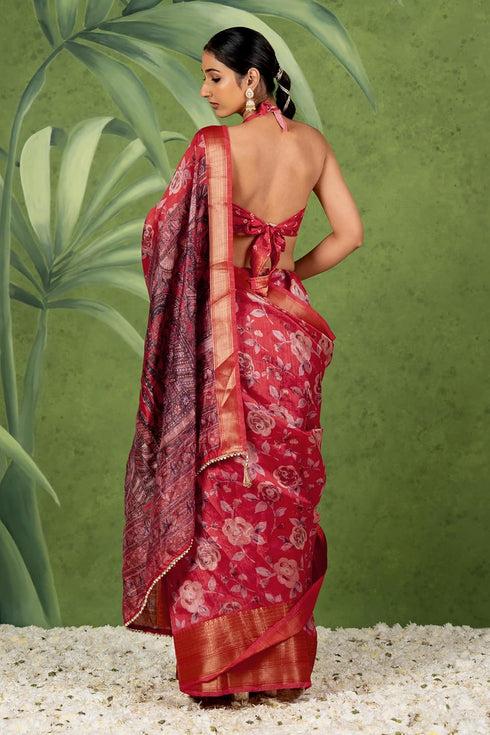 Vasthrlay Fashion Paisley Printed Grey Ethnic Wear