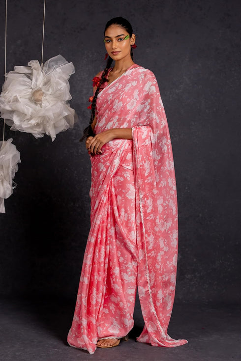 Vasthrlay Fashion Chiffon Georgette Printed Ethnic Wear