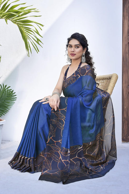 Vasthrlay Fashion Chiffon Printed Ethnic Wear