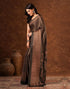 Vasthrlay Womens Printed Unstitched Brown Saree