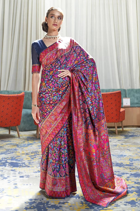 Vasthrlay Kanjivaram Handloom Kashmiri Ethnic Wear