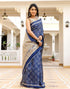 Vasthrlay Bandhani Printed Unstitched Wine Saree