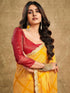 Vasthrlay Chiffon Bandhani Unstitched Yellow Saree
