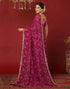 Vasthrlay Georgette Bandhani Unstitched Rani Pink Saree