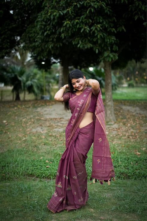 Vasthrlay Khadi Cotton Embroidery